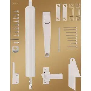 Corrosion Resistant Storm Screen Door Hardware Kit - Durable White Lanai Door Accessories - Heavy Duty Weatherproof Hinges - Easy Installation for Exterior Doors - Rustproof Latch and Handle Set