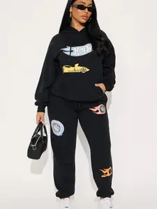 Race Day Hot Wheels Fleece Jogger - Black