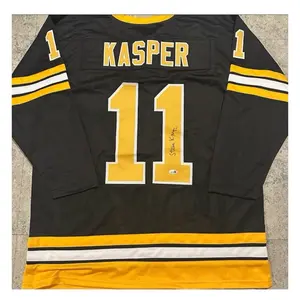 Steve Kasper Boston Bruins Autographed Custom Hockey Jersey JSA COA
