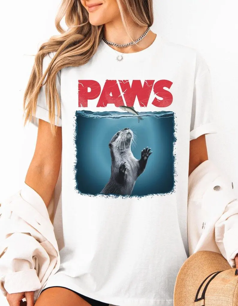 Funny Otter Paws T-Shirt, Ocean Animal Lover Tee