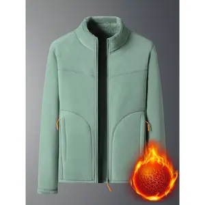 Women's Windproof Winter Jacket with Coral Fleece Lining and Stand Collar - Full Zip Insulated Ski/Snowboard Jacket, Machine Washable Thick Insulated Shell, Soft Fleece Lining and Zippered Pockets, Great for Hiking and Snowsports - White/Beige/Black/Navy/