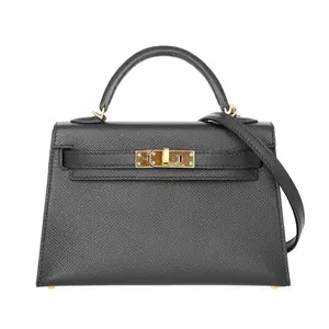Pre-owned HERMÈS Epsom Shoulder Bags Mini Kelly Black