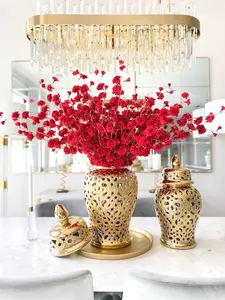 Red Cherry Blossom Stem (Pack of 3 Stems)