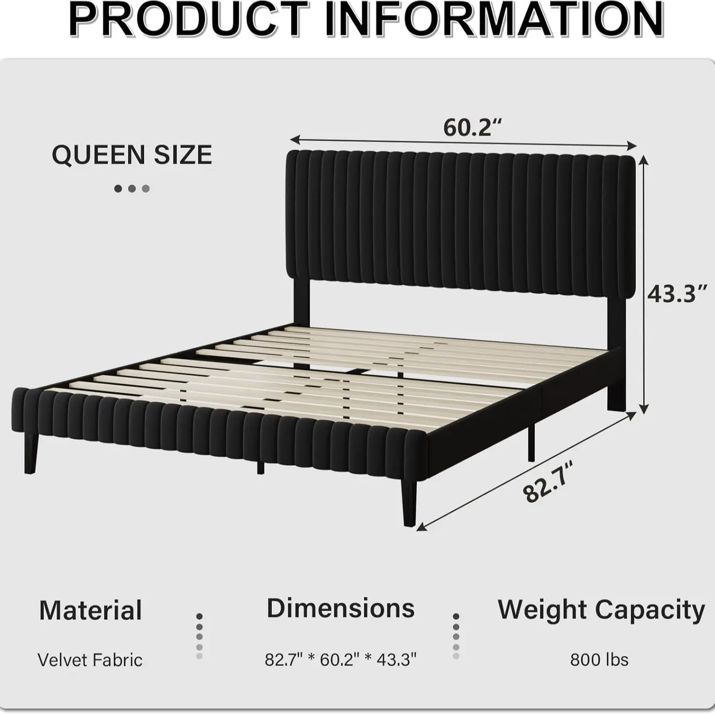 Queen Size Black