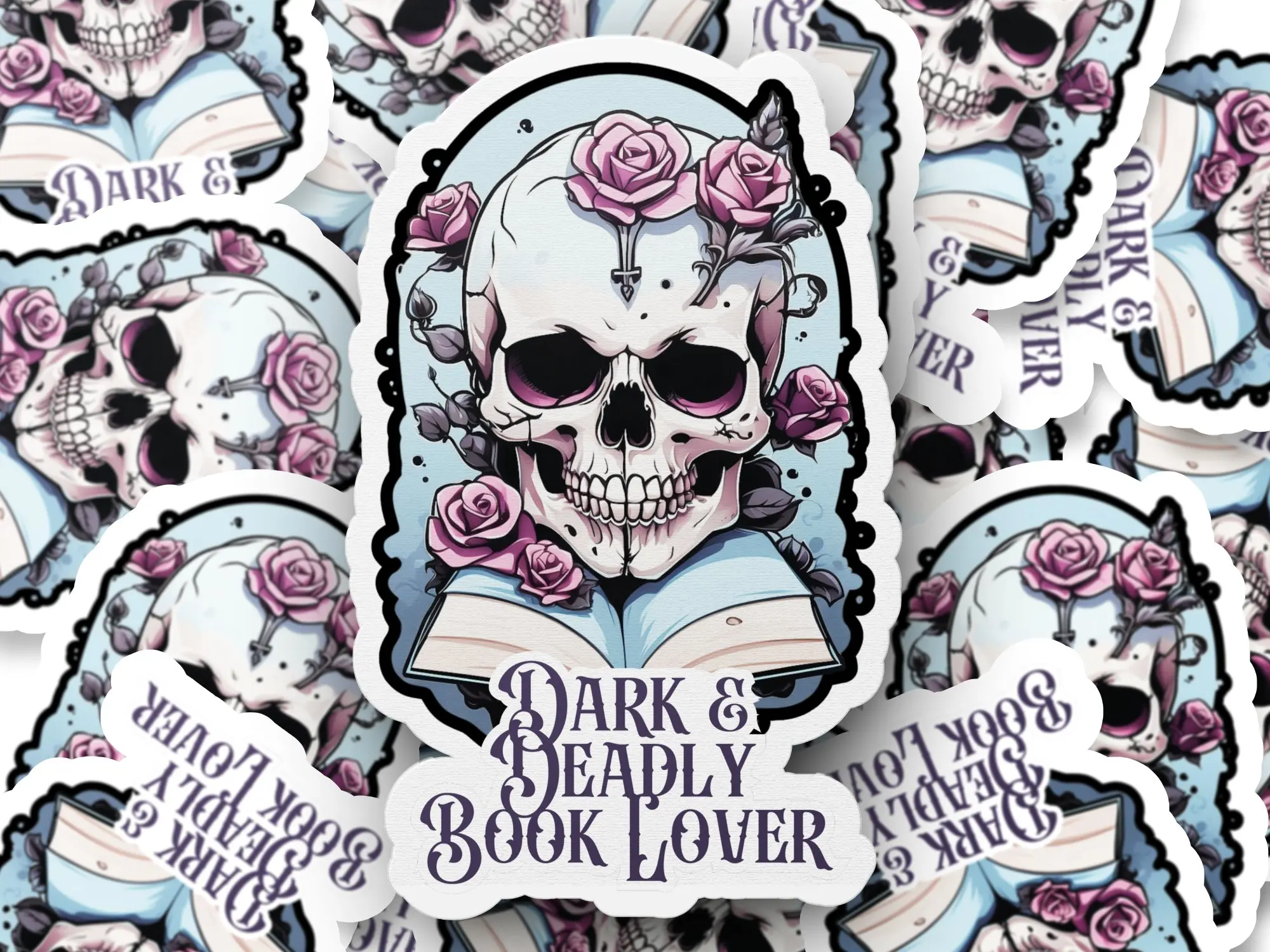 Dark and Deadly Book Lover-Book Sticker-Reader Sticker-Dark Romance-Romance Reader-Book Lover-Bookish Sticker-Vinyl Decal