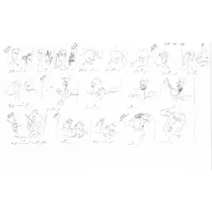 Hercules Walt Disney Production Animation Drawing Used to Make an Episode Wendell Washer A68