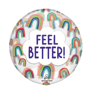 Feel Better Rainbow Foil Balloon