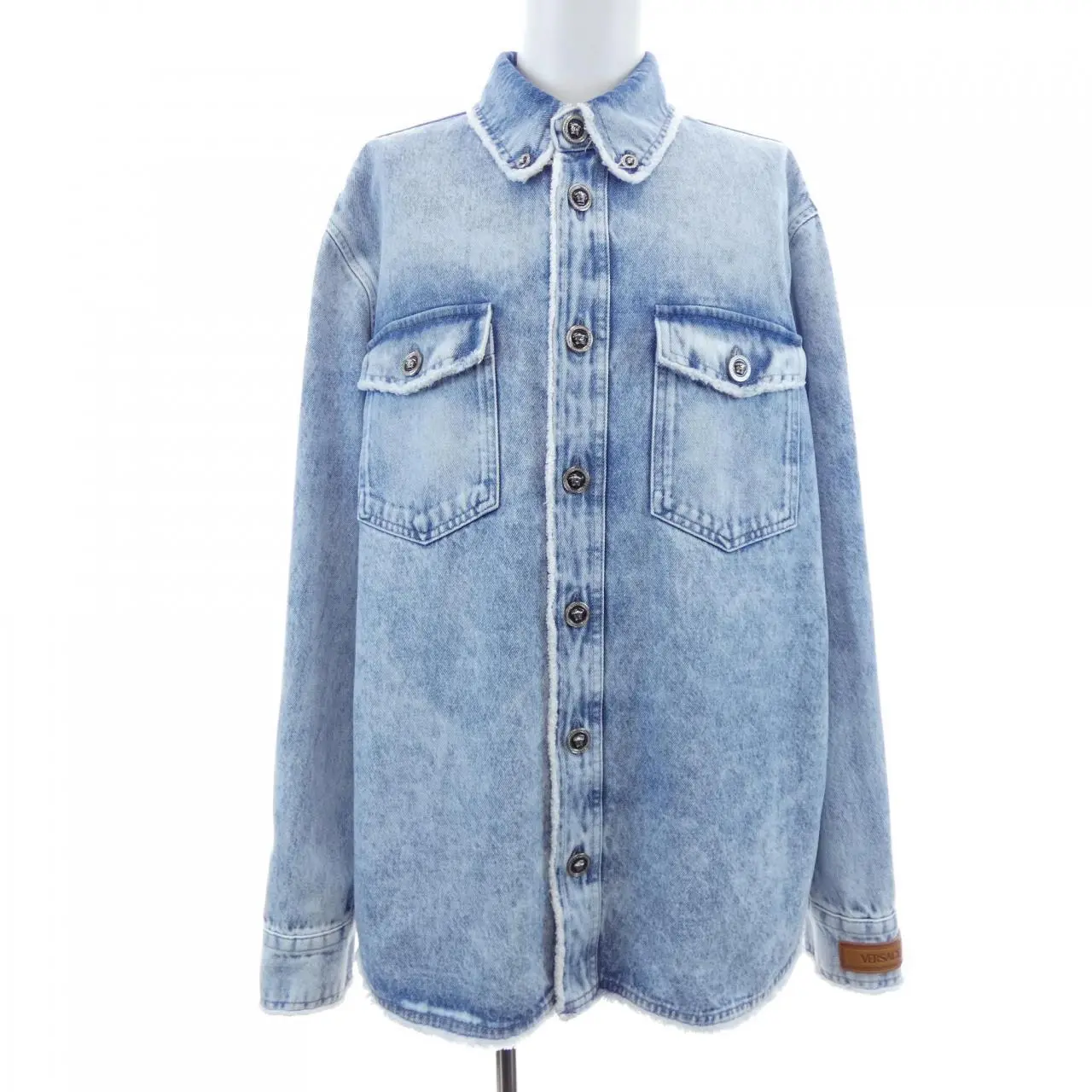 Pre-owned VERSACE Denim Small Leather Goods Jacket