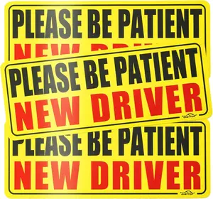 3Pcs New Driver Magnet Safety Warning Car Exterior Accessories