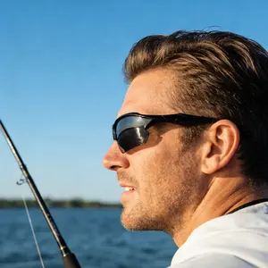 3 Pack Polarized Sports Sunglasses Unisex Rimless Outdoor UV Protection Glasses Lightweight Windproof Fashion Eyewear for Running Fishing Golf Cycling Baseball Driving Daily Outdoor Activities