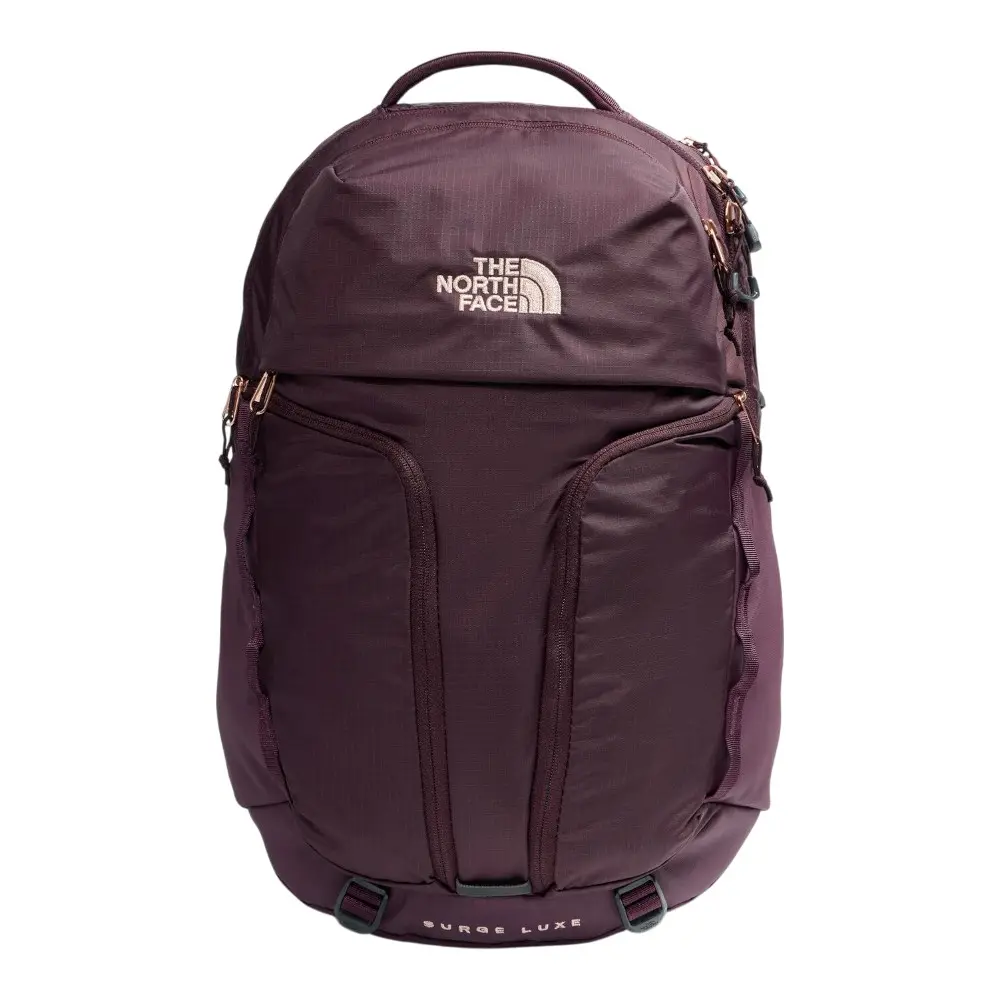 The North Face Womens Surge Luxe Backpack Travel Casual - Red The North Face Womens Surge Luxe Backpack Travel Casual - Red