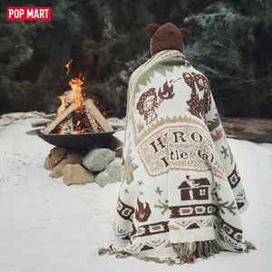 POP MART Hirono Living Wild - Fight for Joy Knitted Blanket