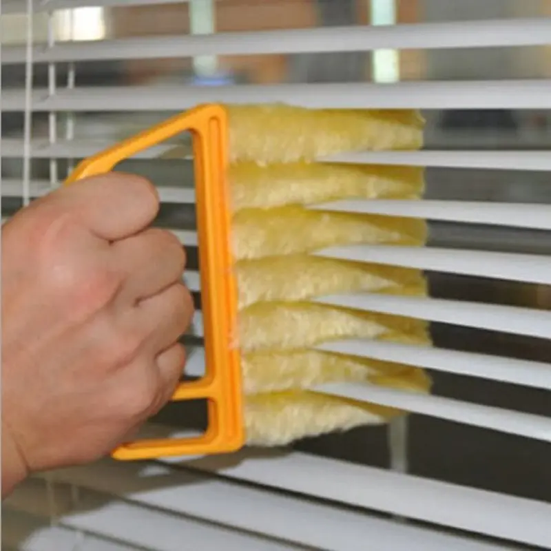 Multi-Functional Window Blind Cleaning Brush, Home Curtain Cleaner, Air Conditioner Fan Dust Removal, Gap Brush, Hair Remover, Household Cleaning Tool, Cleaning Supplies