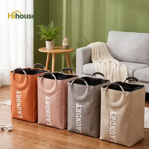 Multi Color Foldable Laundry Hamper with Reinforced Handles Easy Carry Storage Basket for Dorm Apartment Small Spaces Decluttering