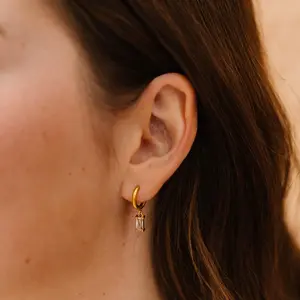 The Bejeweled Dainty Hoops | Waterproof, Tarnish Resistant, Hypo-Allergenic