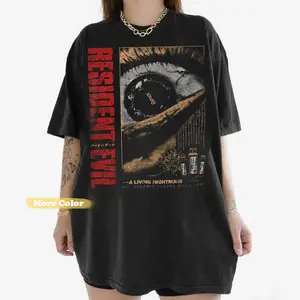 Resident Evil [1996] Shirt, Nightmare/Umbrella Corp T-Shirt, Horror Game Vintage Graphic Shirt, Horror Game 2026 Fan Tee, Gift for Men, Gift for Women, Crew Neck T-shirt, Trending T-shirt