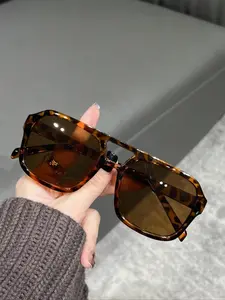 Aviator Fashion Glasses, Trendy Casual Aviator, Stylish Outdoor Casual Street Style, Perfect for Parties & Beach Vacations, Ideal Travel Accessory