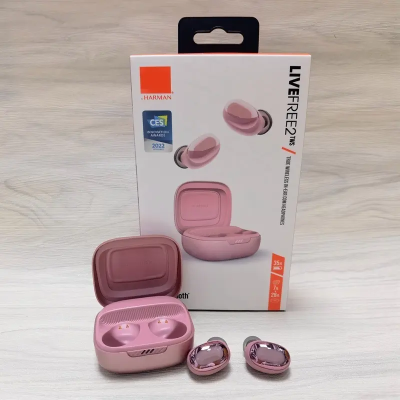 New high-end LIVE FREE2 noise-canceling wireless Bluetooth earbuds with stereo sound and deep bass, truly wireless