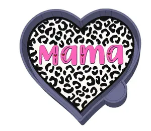 Mama Leopard Heart Freshie Mold Versatile Durable Silicone for Resin Casting Soap Making Candle Crafting Clay Work and Baking Ideal for DIY Projects