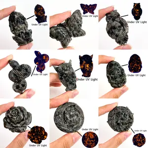 【Star Gate】1 count "UV Reactive crystal Carvings Set | Unique Crystal Collection with Mystical Glow"