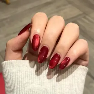 Almond Fake Nail, 30pcs/set Press on Nails with Nail File & Jelly Glue, Removable Full Cover Artificial Fake Nail, Women Girls DIY Manicure