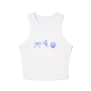 Ballet Icons Tank Top | bow pointe shoe seashell minimalist graphic