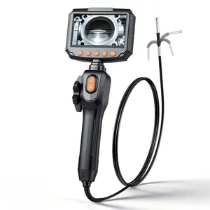 VEVOR Articulating Borescope with 0.15" Ultra Slim Lens, Two-Way Articulated Endoscope with Light, 4.3" IPS Screen, 1280 x 720 HD Lens, 8X Zoom Inspection Camera for Automotive, Tight Mechanical Spac