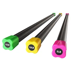 Signature Fitness Total Body Workout & Exercise Weighted Bar Padded Grip, 3 Pack Signature Fitness Total Body Workout & Exercise Weighted Bar Padded Grip, 3 Pack