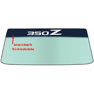 Fits A NISSAN 350Z Vehicle Custom Windshield Banner Graphic Die Cut Decal - Vinyl Application Tool Included