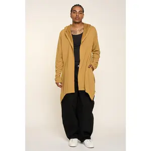 Long Length Drape Cape Cardigan Hoodie