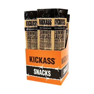 Kickass Summer Sausage Twin Pack Snack Sticks - 16ct Caddy