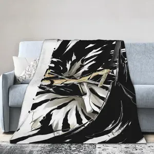 Bleach Ichigo themed printed blanket, soft, comfortable and durable, suitable for all seasons, suitable for sofa, bedroom, travel, camping