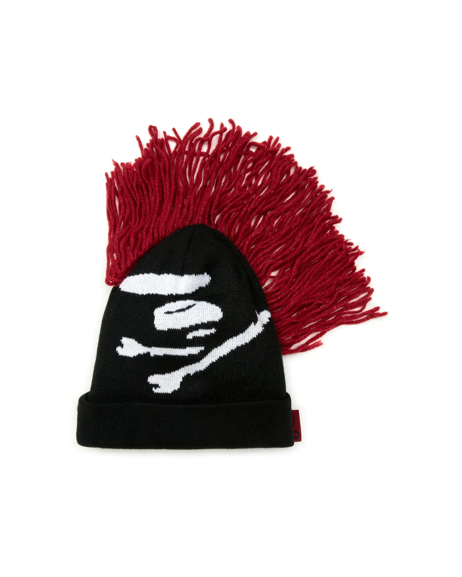 Moonface fringed beanie