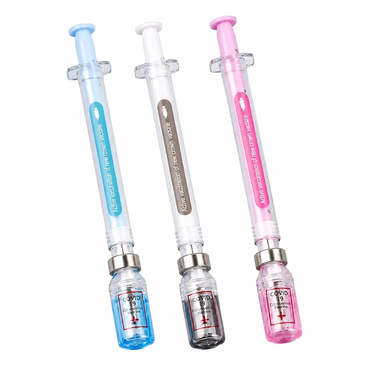 3 Pcs Syringe-Style Plastic Body Gel Ink Pens, 0.5mm Precision Tip - Ergonomic, Smooth Writing Office Stationery for Students, Academic Note-Taking & Creative Tasks, 3 colors will be shipped randomly.
