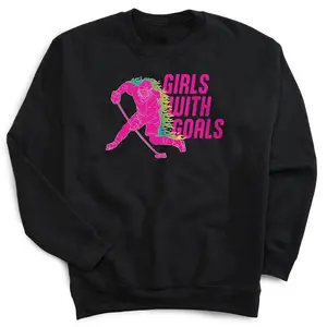 Hockey Crewneck Sweatshirt - Girls With Goals