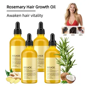 Rosemary Essential Oil Hair Blend, Pre-Diluted Hair & Scalp Oil Nourishes Dry, Damaged Hair, Split Ends & Dry Scalp Treatment - Made with Biotin & Essential Oils for Strengthening, Soothing, Moisturizing & Encouraging Longer, For Women & Men