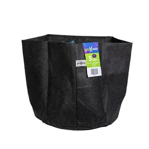 GroXcess Pro Black 5-GAL Fabric Pot No Handles