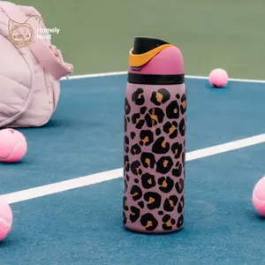 Owala 32oz Freesip Water Bottle Insulated Stainless Steel Tumbler Leopard Print Cute Leak Proof Straw Lid Gym Travel Bottle Limited Edition Style