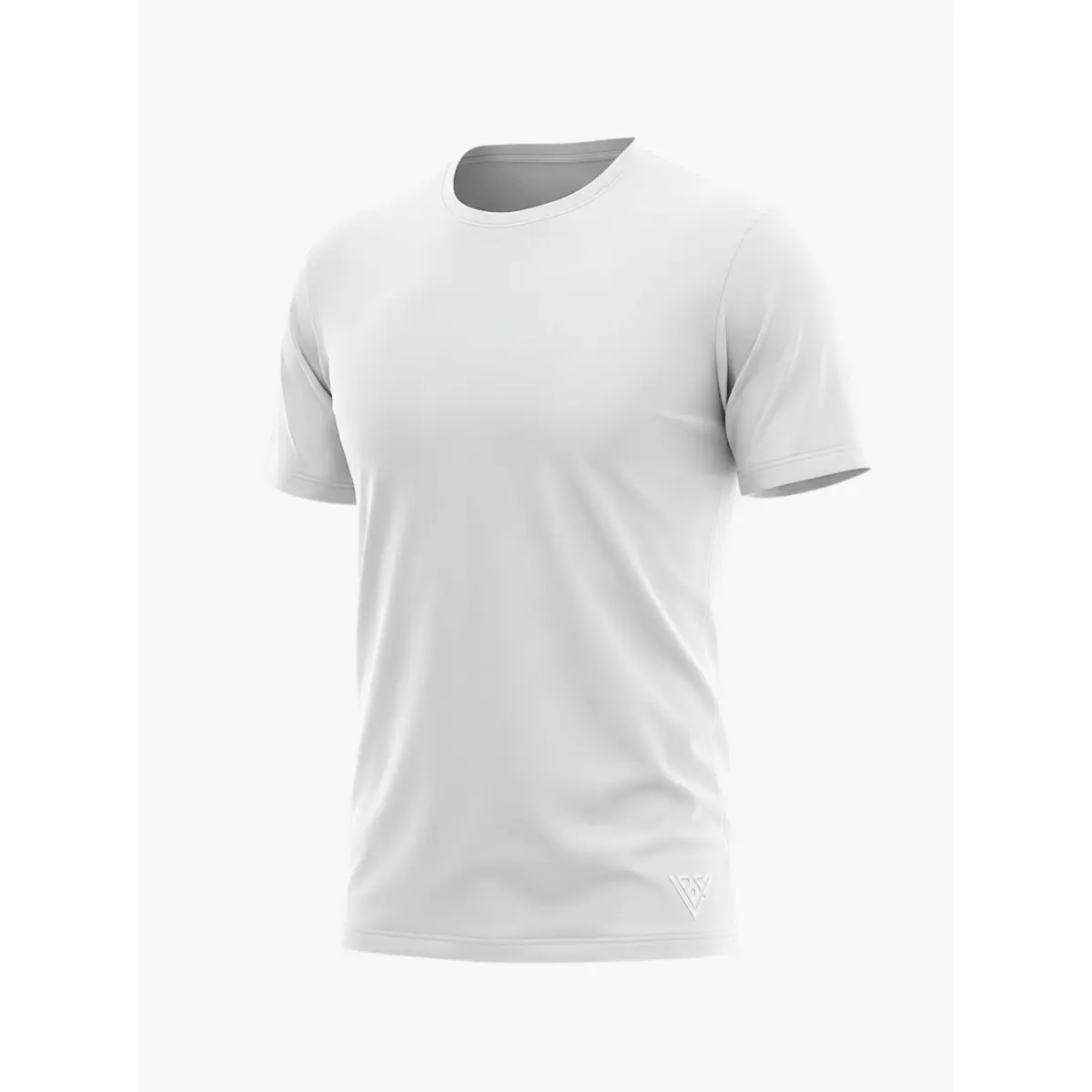 Men's Short-Sleeve Essential Undershirt - White Tee, Spandex-Blend Breathable Athletic Fabric, Single Pack