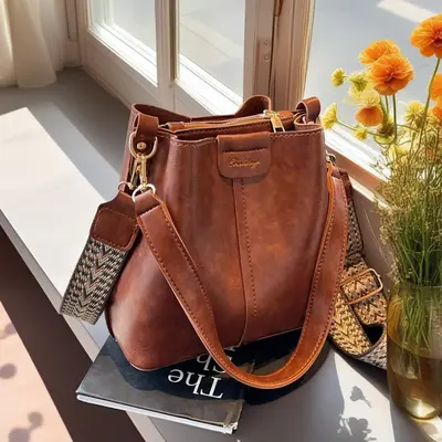 Zipper Brandy Melville Handbag Brown Brandy Melville Purse TikTok Shop