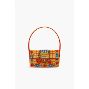 Deep Sea Sardine Beaded Coastal Shoulder Bag