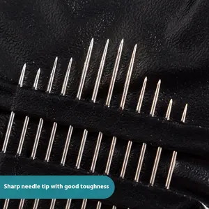 12PCS Side & Back Open Sewing Needles – Wear-Free Blind Stitch Needles for Bohemian, Pastoral & DIY Crafts