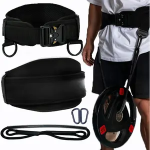 Weight Lifting Belt with Quick Lock & 39.37" Dip Rope | 2-in-1 Dip Belt for Squat, Pull Up, Deadlift | Heavy Duty 400 LBS Gym Belt for Men & Women