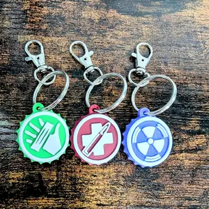 perkacola bottlecap keychains