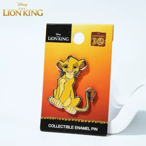 1pc Disney Officially Licensed The Lion King Simba Enamel Pins Brooch Cartoon cute Movie Character Pin for Hats Backpacks Bags Clothes Accessories Cartoon Enamel Brooch Pin Gifts for Birthday Party Fans