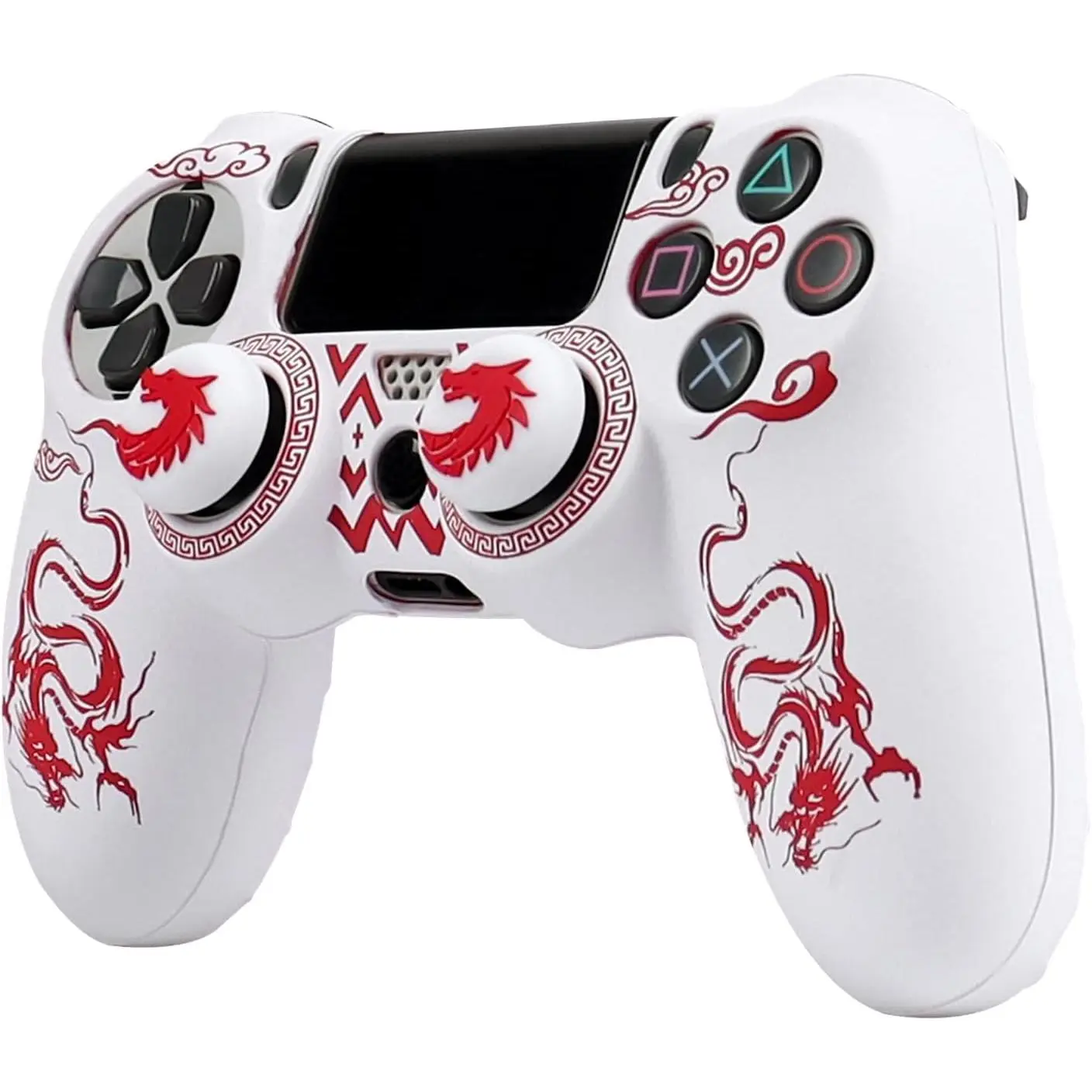 Controller  for PS4,Fruit Silicone Controller Cover Skin Protector Compatible /PS4 Slim/PS4 Pro Controller with 2 Cute Thumb Grips Caps...