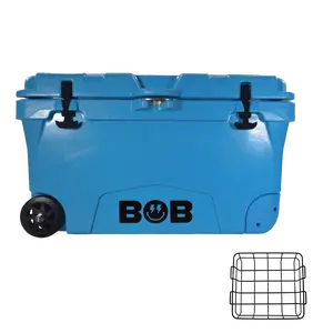 BOB THE COOLER CO 75QT "The BFF" Leak-Proof Hard Cooler with Heavy Duty Handle - Fits 117 12oz Cans for the Beach, Camping, Tailgating, Sports, & More