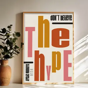 Arctic Monkeys Debunking the Hype Wall Art Vintage Black and White Art Posters Funky Aesthetic Canvas Prints Retro Bar Cart Decor for Bar Bedroom