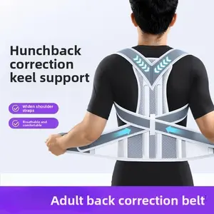 Hunchback aligners with men's and women's adult-only scoliosis open shoulder straight open back posture strap artifact