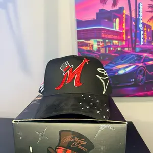 31 Mago Red Baseball Cap with Red Lettering and Star Design